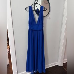 Lulus Heavenly Hues Royal Blue Maxi Dress